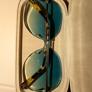 Chloe Sunglasses with Blue and Tortoise Shell Frame